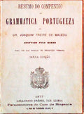 RESUMO DO COMPENDIO DE GRAMMATICA PORTUGUEZA.