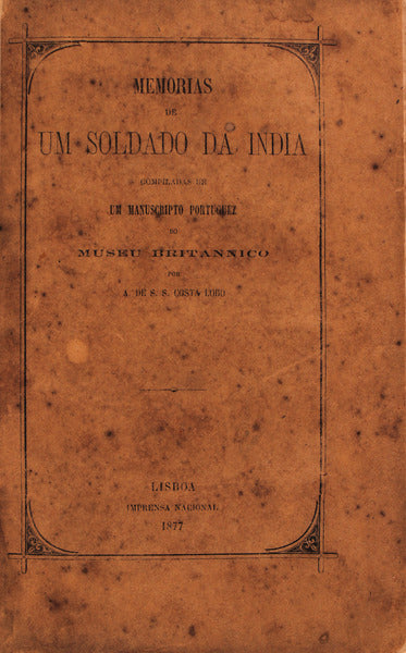MEMORIAS DE UM SOLDADO DA INDIA.