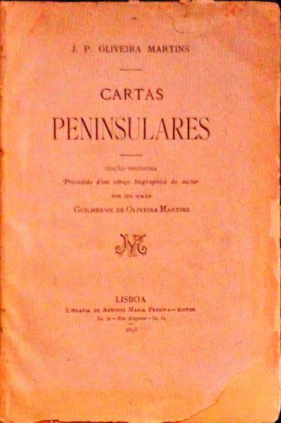 CARTAS PENINSULARES. [1.Âª EDIÃ‡ÃƒO]