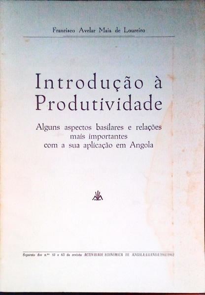 INTRODUÃ‡ÃƒO Ã€ PRODUTIVIDADE.