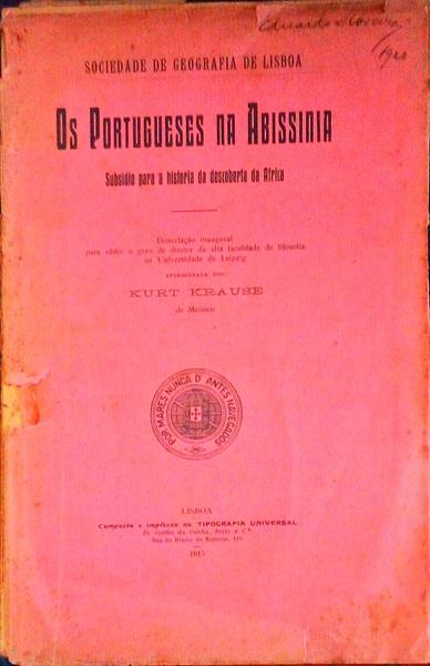 OS PORTUGUESES NA ABISSINIA.