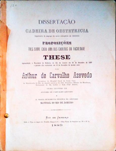 IMPORTANCIA DO EMPREGO DOS MEIOS ANTISEPTICOS EM OBSTETRICIA.