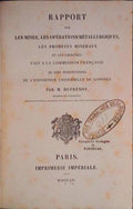RAPPORT SUR LES MINES, LES OPÃ‰RATIONS MÃ‰TALLURGIQUES, LES PRODUITS MINÃ‰RAUX ET LES CARRIÃˆRES.