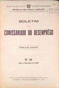 BOLETIM DO COMISSARIADO DO DESEMPREGO NÂº 21.