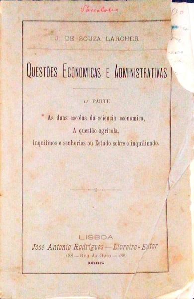 QUESTÃ•ES ECONÃ“MICAS E ADMINISTRATIVAS 1.Âª PARTE.