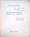 APONTAMENTOS DE DIREITOS DE FAMÃLIA.