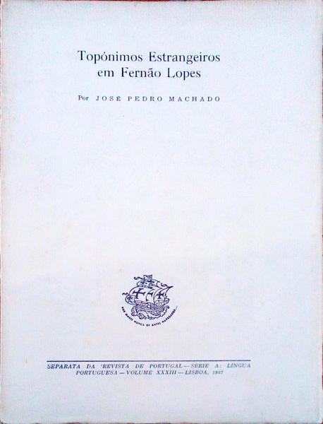TOPÃ“NIMOS ESTRANGEIROS EM FERNÃƒO LOPES.