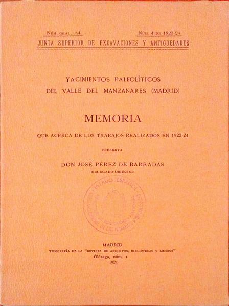 YACIMIENTOS PALEOLÃTICOS DEL VALLE DEL MANZANARES (MADRID).