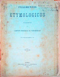 FRAGMENTOS ETIMOLOGICOS.