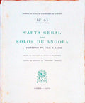 CARTA GERAL DOS SOLOS DE ANGOLA. 5. DISTRITOS DE UÃGE E ZAIRE.