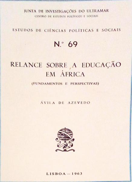 RELANCE SOBRE A EDUCAÃ‡ÃƒO EM ÃFRICA.