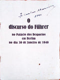 DISCURSO (O) DO FÃœHRER NO PALÃCIO DOS DESPORTOS EM BERLIM NO DIA 30 DE JANEIRO DE 1940.