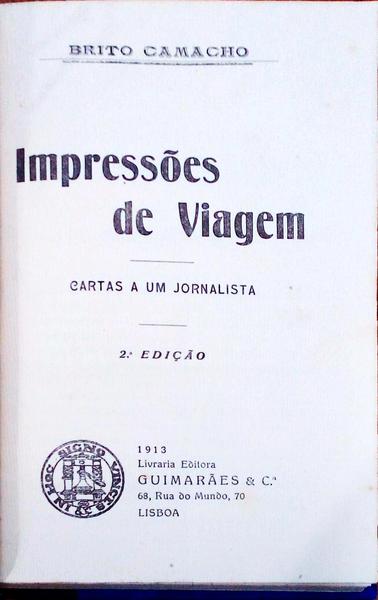 IMPRESSÃ•ES DE VIAGEM.