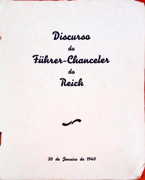 DISCURSO DO FUHRER-CHANCELER DO REICH.
