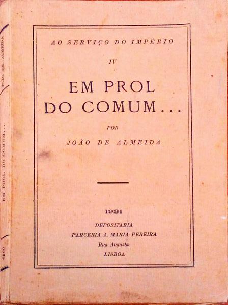 EM PROL DO COMUM...