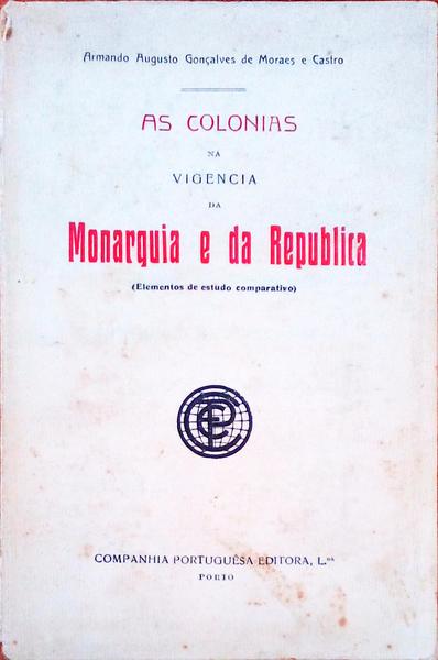 AS COLONIAS NA VIGENCIA DA MONARQUIA E DA REPUBLICA.