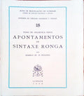 APONTAMENTOS DE SINTAXE RONGA.