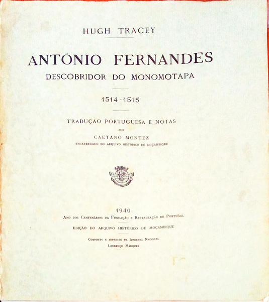 ANTONIO FERNANDES DESCOBRIDOR DO MONOMOTAPA.
