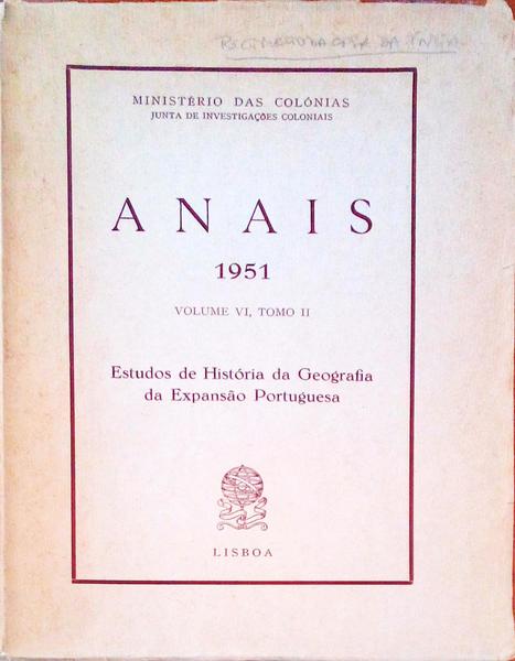 ESTUDOS DE HISTÃ“RIA DA GEOGRAFIA DA EXPANSÃƒO PORTUGUESA.