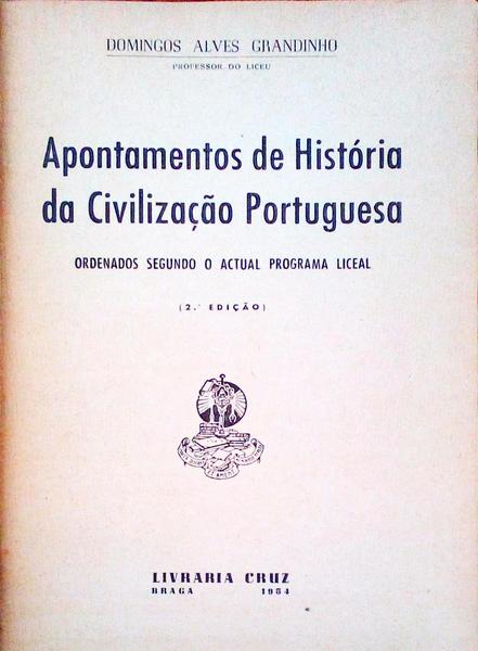 APONTAMENTOS DE HISTÃ“RIA DA CIVILIZAÃ‡ÃƒO PORTUGUESA.