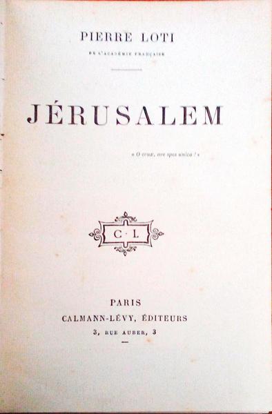 JÃ‰RUSALEM.