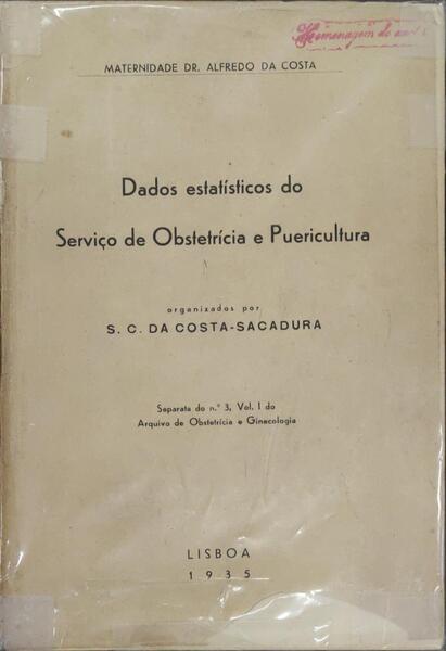 DADOS ESTATÃSTICOS DO SERVIÃ‡O DE OBSTETRÃCIA E PUERICULTURA.