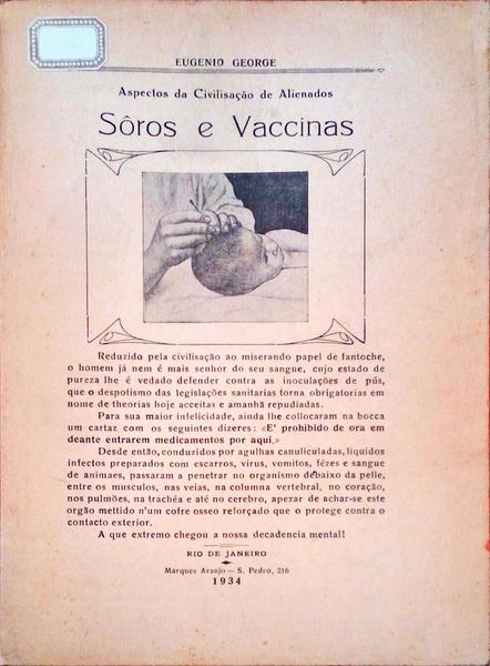 SÃ”ROS E VACINAS.