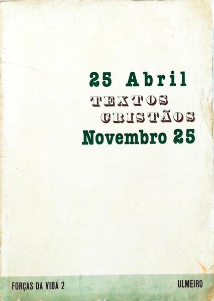 ABRIL (25) - TEXTOS CRISTÃƒOS - NOVEMBRO 25