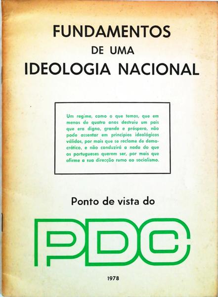 FUNDAMENTOS DE UMA IDEOLOGIA NACIONAL.
