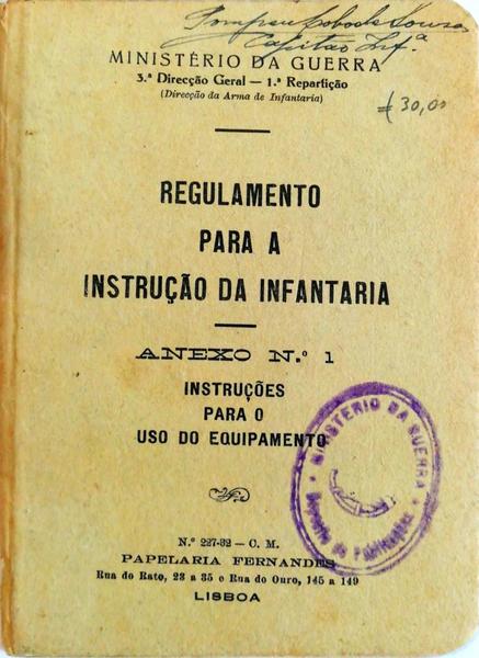 REGULAMENTO PARA A INSTRUÃ‡ÃƒO DA INFANTARIA.