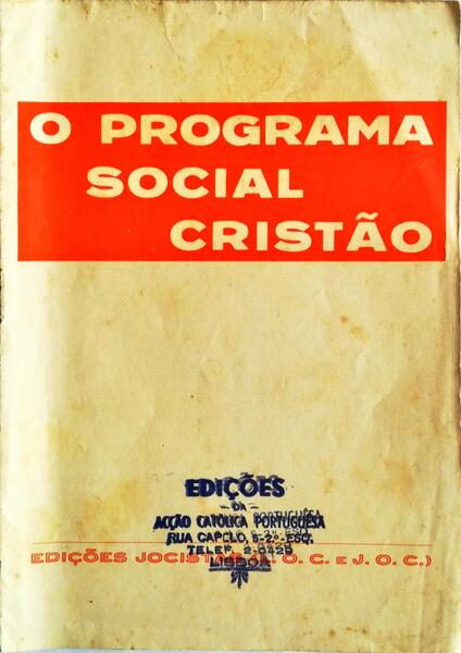 PROGRAMA (O) SOCIAL CRISTÃƒO.