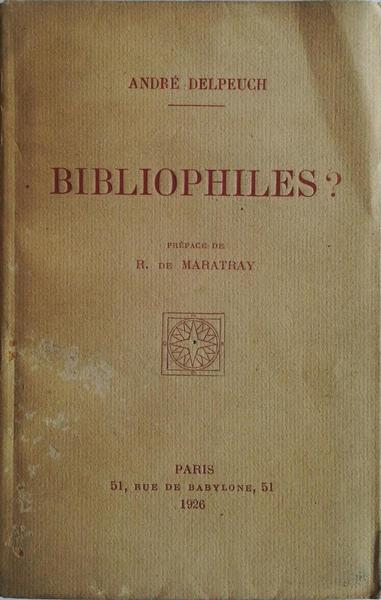 BIBLIOPHILES?