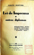LEI DA IMPRENSA E OUTROS DIPLOMAS.