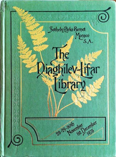CATALOGUE OF DIAGHILEV-LIFAR LIBRARY: Ordre Des Vacations.