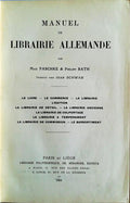 MANUEL DE LIBRAIRIE ALLEMANDE.