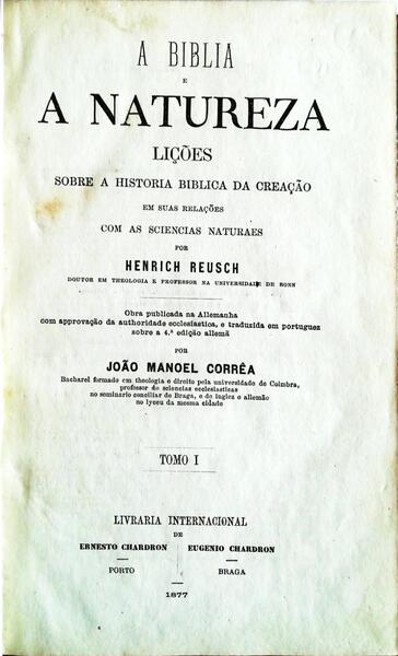 A BIBLIA E A NATUREZA.
