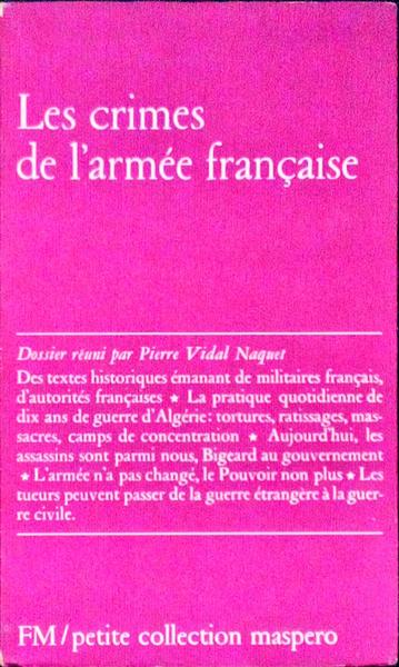 LES CRIMES DE L'ARMÃ‰E FRANÃ‡AISE.