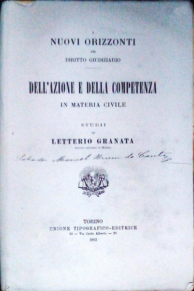 DELL' AZIONE E DELLA COMPETENZA.