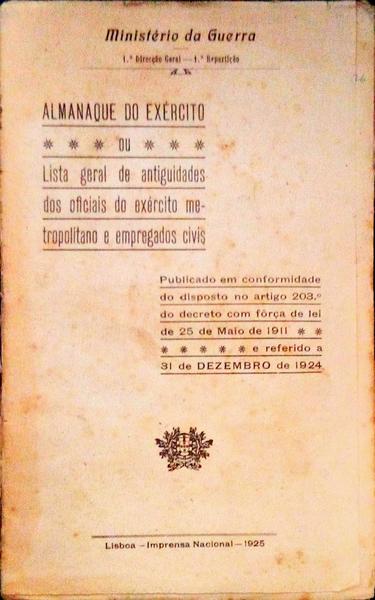 ALMANAQUE DO EXÃ‰RCITO.