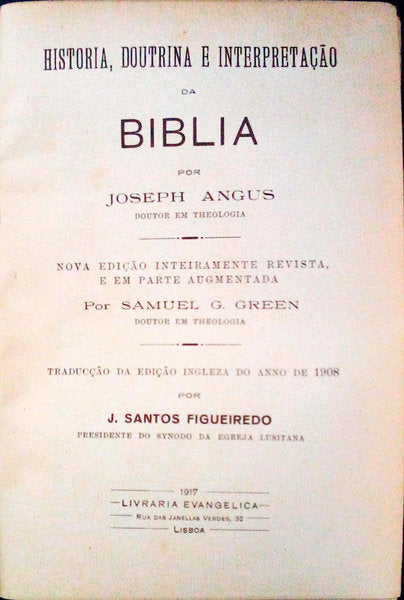 HISTORIA, DOUTRINA E INTERPRETAÃ‡ÃƒO DA BIBLIA.