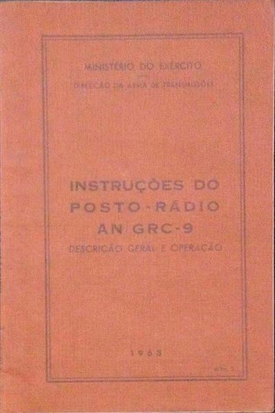 INSTRUÃ‡Ã•ES DO POSTO-RÃDIO AN/GRC-9.