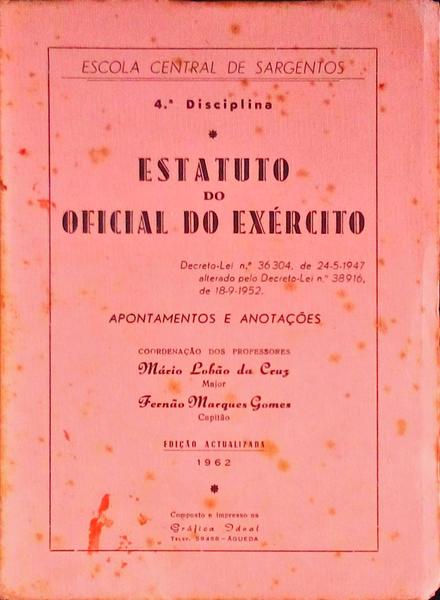 ESTATUTO DO OFICIAL DO EXÃ‰RCITO.