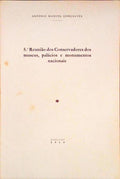 5.Âª REUNIÃƒO DOS CONSERVADORES DOS MUSEUS, PALÃCIOS E MONUMENTOS NACIONAIS.