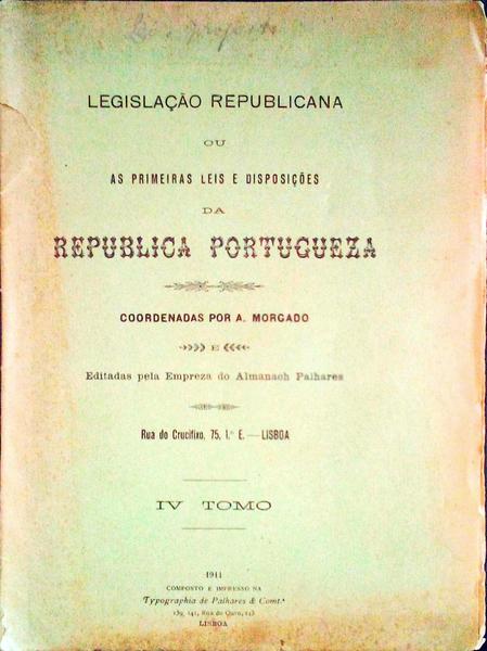 LEGISLAÃ‡ÃƒO REPUBLICANA.