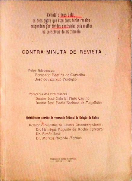 CONTRA-MINUTA DE REVISTA.