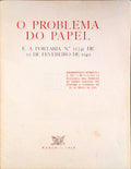 PROBLEMA (O) DO PAPEL E A PORTARIA N.Âº 12.741 DE 22 DE FEVEREIRO DE 1949.