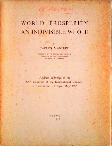 WORLD PROSPERITY AN INDIVISIBLE WHOLE.