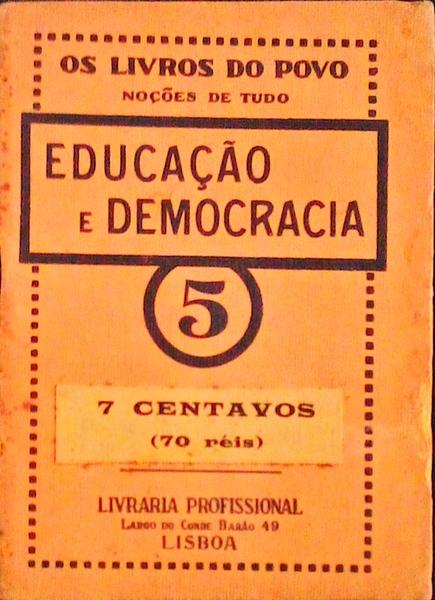 EDUCAÃ‡ÃƒO E DEMOCRACIA.