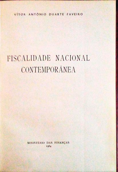 FISCALIDADE NACIONAL CONTEMPORÃ‚NEA.