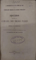 DISCURSOS PROFERIDOS NA CAMARA DOS DIGNOS PARES NAS SESSÃ•ES DE 1, 3 E 10 DE JUNHO DE 1887.